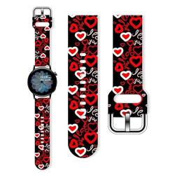 Kompatibel mit Apple Watch Armband, 38 mm, 40 mm, 41 mm, 42 mm, 44 mm, 45 mm, 49 mm, Valentinstagsgeschenk für Damen, Größe L (22 mm), 01) von Famnlavo