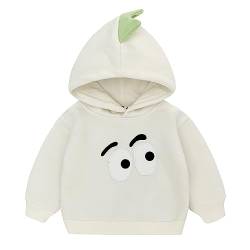 Famuka Baby Kapuzenpullover Kleinkinder Hoodie Jungen Mädchen Einfarbig Sweatshirt Pullover Vlies Fleece (Beige, 18M) von Famuka