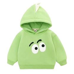 Famuka Baby Kapuzenpullover Kleinkinder Hoodie Jungen Mädchen Einfarbig Sweatshirt Pullover Vlies Fleece (Grün, 18M) von Famuka