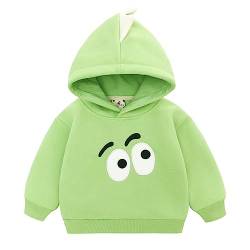 Famuka Baby Kapuzenpullover Kleinkinder Hoodie Jungen Mädchen Einfarbig Sweatshirt Pullover Vlies Fleece (Grün, 3T) von Famuka