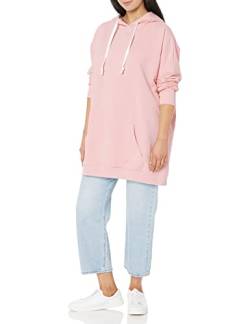 Famulily Womens Oversized Hoodie Extra Long Tunic Hooded Sweatshirt with Pockets Pink Large von Famulily