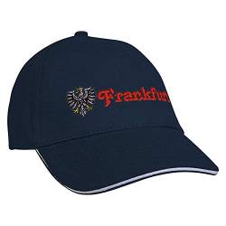 Fan-O-Menal Textilien Baseballcap mit Einstickung Adler Frankfurt 68261 Farbe Navy von Fan-O-Menal Textilien