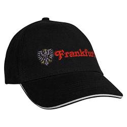 Fan-O-Menal Textilien Baseballcap mit Einstickung Adler Frankfurt 68261 Farbe schwarz von Fan-O-Menal Textilien