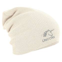 Longbeanie Slouch-Beanie Wintermütze Einhorn Unicorn 55125 Farbe Natur von Fan-O-Menal Textilien