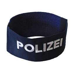 ARMBINDE Baumwolle mit Einstickung - Polizei - 40791 blau von Fan-O-Menal