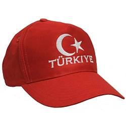 Fan-O-Menal Baumwoll - WM - Cap mit Bestickung - Türkiye - Türkei Türkey 67164 rot - Cap Kappe Baumwollcap Baseballcap von Fan-O-Menal