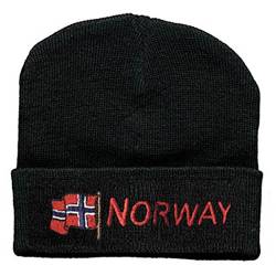 Hip-Hop Mütze wehende Flagge Norwegen NORWAY 51014 schwarz von Fan-O-Menal