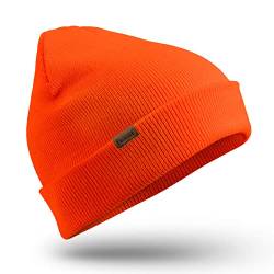 FanVince Mütze Damen Beanie Herren Mütze: Wintermütze Mützen Winter Strickmütze Wollmütze Jäger Geschenke Orange von FanVince