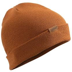 FanVince Mütze Damen Wintermütze Herren Beanie: Jäger Geschenke Haube Wollmütze Strickmütze Winter Braun von FanVince