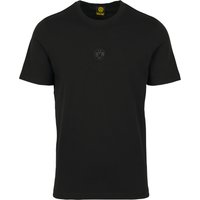 Fanartikel T-Shirt, uni, Rundhals, für Herren, schwarz, 3XL von Fanartikel