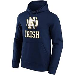 College Football Notre Dame Fighting Hoodie Kapuzenpullover Sweatshirt ** Irish Primary Logo ** Navy (as3, Alpha, l, Regular, Regular) von Fanatics