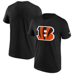 Fanatics Cincinnati Bengals NFL T-Shirt Shirt ** Primary Logo Graphic ** schwarz (as3, Alpha, m, Regular, Regular) von Fanatics