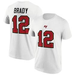 Fanatics Herren Tom Brady Tampa Bay Buccaneers Fanshirt weiß XXL von Fanatics