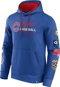 Fanatics - MLB Chicago Cubs Fleece Pullover Hoodie Farbe Blau, Größe M von Fanatics