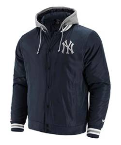 Fanatics - MLB New York Yankees Sateen Kapuzen Jacke Farbe Blau, Größe XL von Fanatics