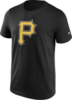 Fanatics - MLB Pittsburgh Pirates Primary Logo Graphic T-Shirt Farbe Schwarz, Größe XL von Fanatics