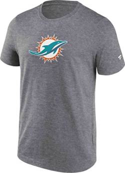 Fanatics NFL Crew Miami Dolphins T-Shirt Herren grau/hellblau, L von Fanatics