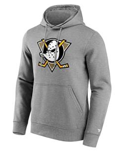 Fanatics - NHL Anaheim Ducks Primary Logo Graphic Hoodie Farbe Grau, Größe M von Fanatics