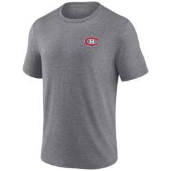 Montreal Canadiens Tri-Blend Backprint Shirt heather grey von Fanatics
