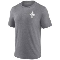Quebec Nordiques Tri-Blend Backprint Shirt heather grey von Fanatics
