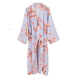 Fancy Pumpkin Frauen Kimono Robe Yukata Bademantel Pyjamas Lila Katze von Fancy Pumpkin