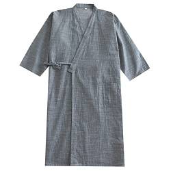 Fancy Pumpkin Japanische Herren Robe Cotton Kimono Pyjamas Nachthemd [G1, Gr??e XL] von Fancy Pumpkin