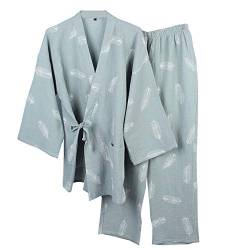 Fancy Pumpkin Japanischer Herren Bademantel Kimono Pyjama Nachthemd D¨¹nn [Gr¨¹n, Gr??e XL] von Fancy Pumpkin