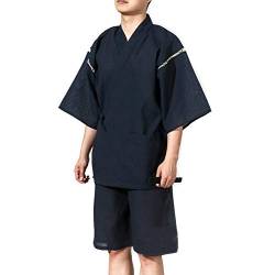 Fancy Pumpkin Kurzer Morgenmantel-Kimono-Pyjama-Anzug der Jinbei-M?nner im japanischen Stil Gr??e XL-A05 von Fancy Pumpkin