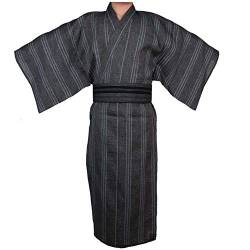 Jinbei Männer japanische Yukata japanische Kimono Home Robe Pyjamas Morgenmantel # 08 [Größe L] von Fancy Pumpkin