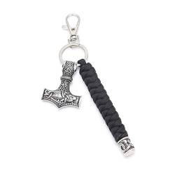 Fancychain Schlüsselanhänger Thors Hammer Wikinger Drachen Sonne Mjölnir Vikings nordisch Thor von Fancychain