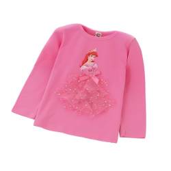 ELSA und Anna T-Shirt Glanz Langarmshirt Frozen 2 Eiskönigin 2 Prinzessin Eisprinzessin Mädchen Kinder (110cm, Princess-red) von Fancyland