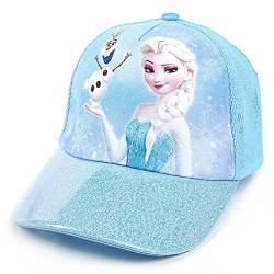 Fancyland ELSA Kinder Glitzer-Trucker Cap MädchenJungen Anna und ELSA Sonnenhut UV Schutz von Fancyland