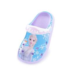 Frozen Elsa Schuhe Mädchen-Rutschfeste und Atmungsaktive Hausschuhe Garten Schuhe für Strand oder Pool (Lila, eu_footwear_size_system, little_kid, women, numeric_range, medium, numeric_26, numeric_27) von Fancyland