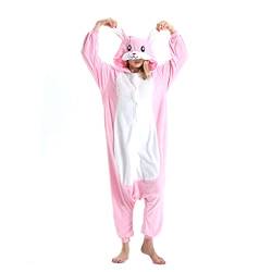 Einteiler Pyjamas Erwachsene Tierkostüm Onesie Kostüme Damen Herren Pyjama Fasching Halloween Schlafanzug Cosplay Erwachsene Karneval von Fandecie