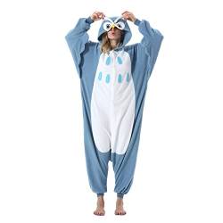 Einteiler Pyjamas Erwachsene Tierkostüm Onesie Kostüme Damen Herren Pyjama Fasching Halloween Schlafanzug Cosplay Erwachsene Karneval von Fandecie