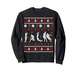 Basketball Ugly Christmas Sweater Gift for Basketball Player Sweatshirt von Fandy Christmas Clothing