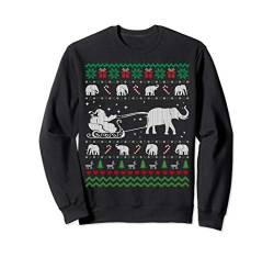 Funny Elephant Ugly Christmas Sweater Gift for Men Women Sweatshirt von Fandy Christmas Clothing