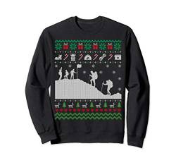 Funny Hiking Ugly Christmas Sweater Gift for Men Women Sweatshirt von Fandy Christmas Clothing