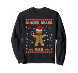 Ginger Beard Man Funny Gingerbread Ugly Christmas Sweater Sweatshirt von Fandy Christmas Clothing