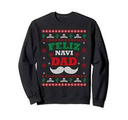 Feliz Navidad Ugly Christmas Sweater Gift For Men Dad Sweatshirt von Fandy Most Wonderful Christmas Ugly Sweater