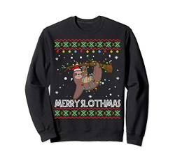 Merry Slothmas Funny Sloth Ugly Christmas Sweater Gift Sweatshirt von Fandy Most Wonderful Christmas Ugly Sweater