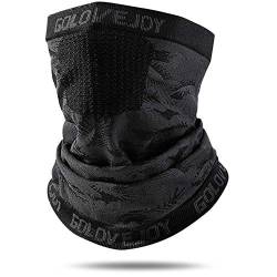 Faneam Winter Ski Maske Winddicht Motorrad Schal Fahrrad Maske Bandana Mützen Thermo Mütze Unter Fahrradhelm Wintermütze Multifunktionstuch Schal Sturmmaske Sturmhaube Mundschutz, Unisex (Blatt) von Faneam