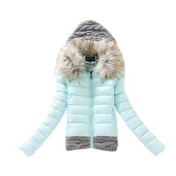 Fannyfuny Daunenmantel Damen Winter Sale Winterjacke mit Fell Kapuzenjacke Damenjacke Winterjacken Warm Wintermantal Wasserdicht Winterparka ÜBergangsmantel Parka Mantel Fleecejacke Steppjacke von Fannyfuny