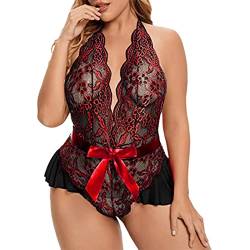 Fannyfuny Erotische Bodystockings Für Damen Swingerclub Outfit Damen Kostüm Nachthemd Große Größen Babydoll Unterwäsche Dessous-Sets Sexy Body Dessous Damen Frauen Nachthemd Reizwäsche Unterwäsche von Fannyfuny