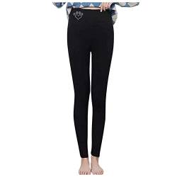 Fannyfuny Jeans Gefüttert Damen Winter High-Waist Winter Jeans Dicke Strumpfhosen Wollfrauen Kaschmir Hosen Gamaschen Thermojeans Damen GefüTtert Pyjamahose Strumpfleggings Thermohose von Fannyfuny