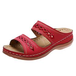 Fannyfuny Pantoletten Damen Mit Absatz - Damen Pantoletten Korfu - Modische Sandalen mit 2 verstellbaren Riemen - Herren Hausschuhe mit Sohle aus feinstem Veloursleder und Natur Kork-Fussbett 37-42 von Fannyfuny