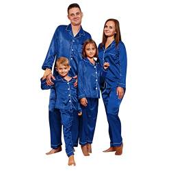 Fannyfuny Weihnachtspyjama Familie Set, Familie Weihnachtspyjama Set Weihnachts Pyjama Outfit Familie Passender Schlafanzug Rot Nachtwäsche für Damen Herren Kinder von Fannyfuny