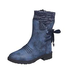 Fannyfuny Winterstiefel Damen Winterschuhe Wasserdicht Warm Plush Gefütterte Schneestiefel Stiefeletten Winter Outdoors Rutschfeste Stiefel Boots Gefüttert Kurzschaft Schlupfstiefel Boots Flach 109 von Fannyfuny