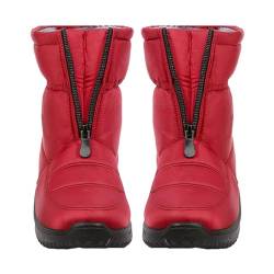 Fannyfuny Winterstiefel Damen Winterschuhe Wasserdicht Warm Plush Gefütterte Schneestiefel Stiefeletten Winter Outdoors Rutschfeste Stiefel Boots Winterschuhe Winter Kurzschaft Stiefel Boots Schuhe von Fannyfuny