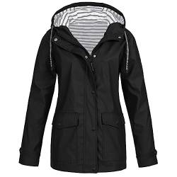 Regenjacke Damen Große Größen, Regenjacke Oliv Damen, Regenjacke 164, Regenjacke Jungen 164, Windjacke Damen Leicht, Regenmantel, Wasserdicht Atmungsaktiv Regenponcho Funktionsjacke Frauen von Fannyfuny